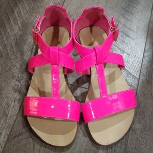 Neon pink Sandles